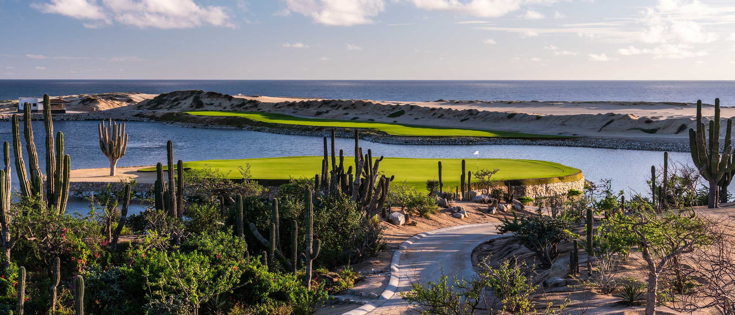 Beautiful golf course landscape in Cabo